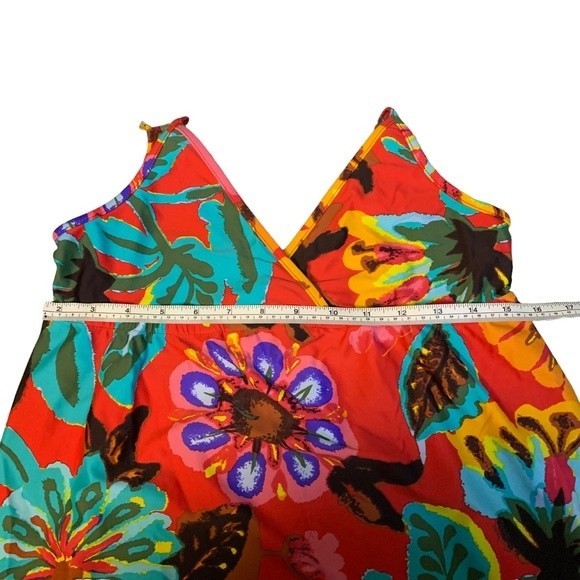 Lucky Brand Floral Abstract Swimsuit Coverup Dress Size XS - S - Picture 7 of 8
